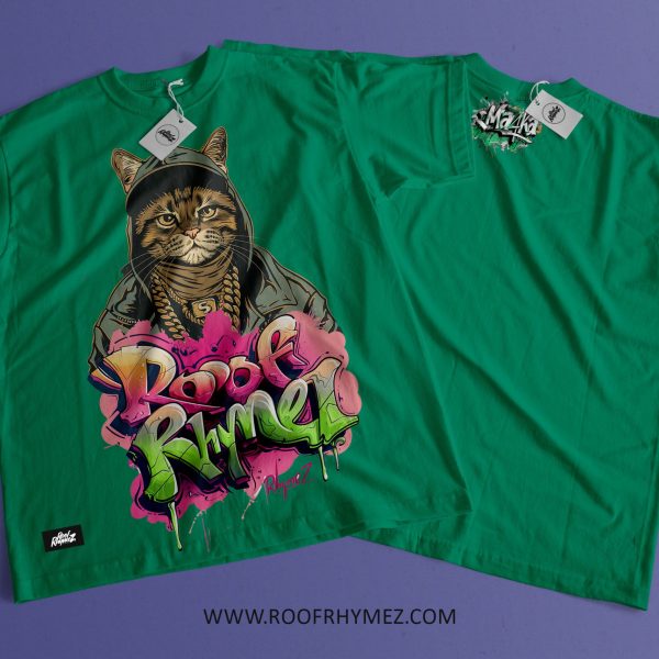 T-SHIRT: "ROOF RHYMEZ MA4KA" - GreenNature