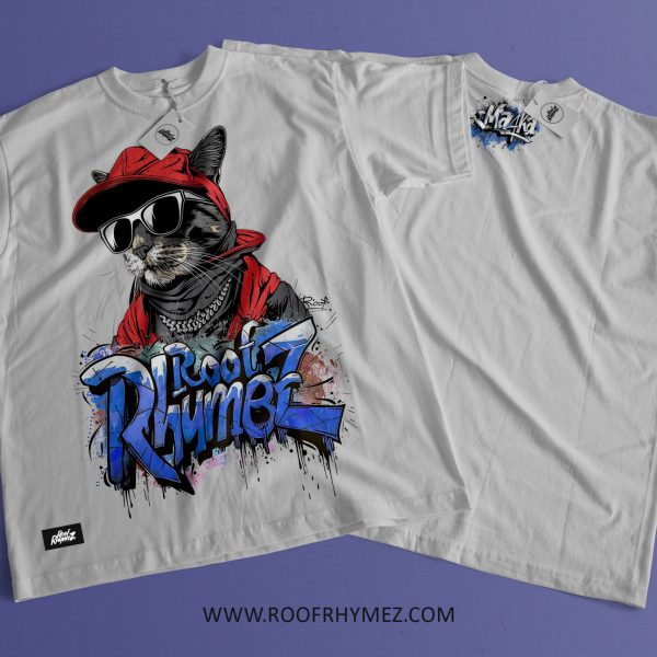 T-SHIRT: "ROOF RHYMEZ MA4KA" - WhitePower